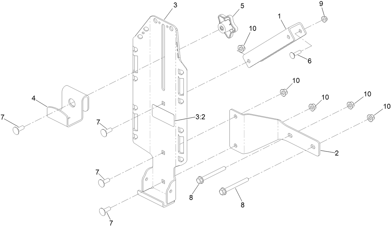 Bucket Mount Kit Assembly No. 147-6345