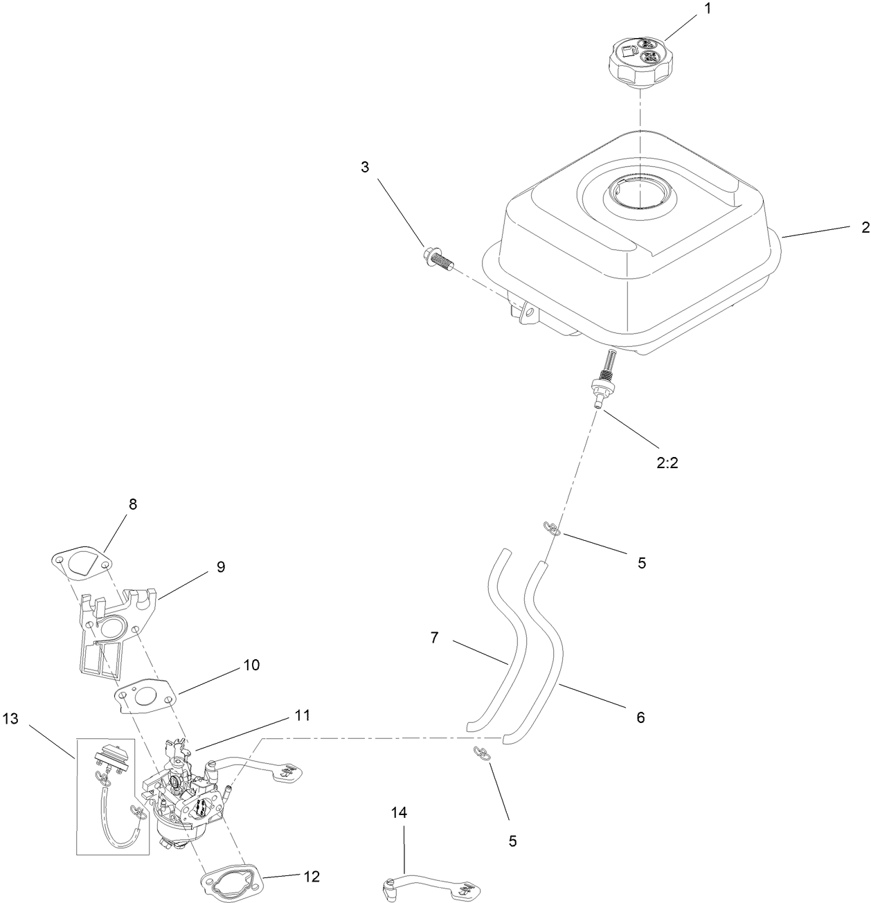 Fuel System and Carburetor Assembly