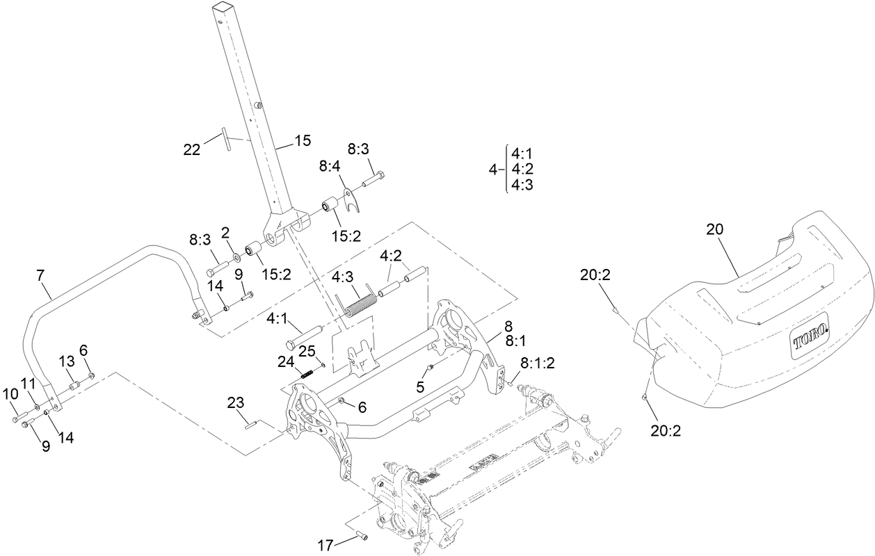 Frame and Handle Mount Assembly
