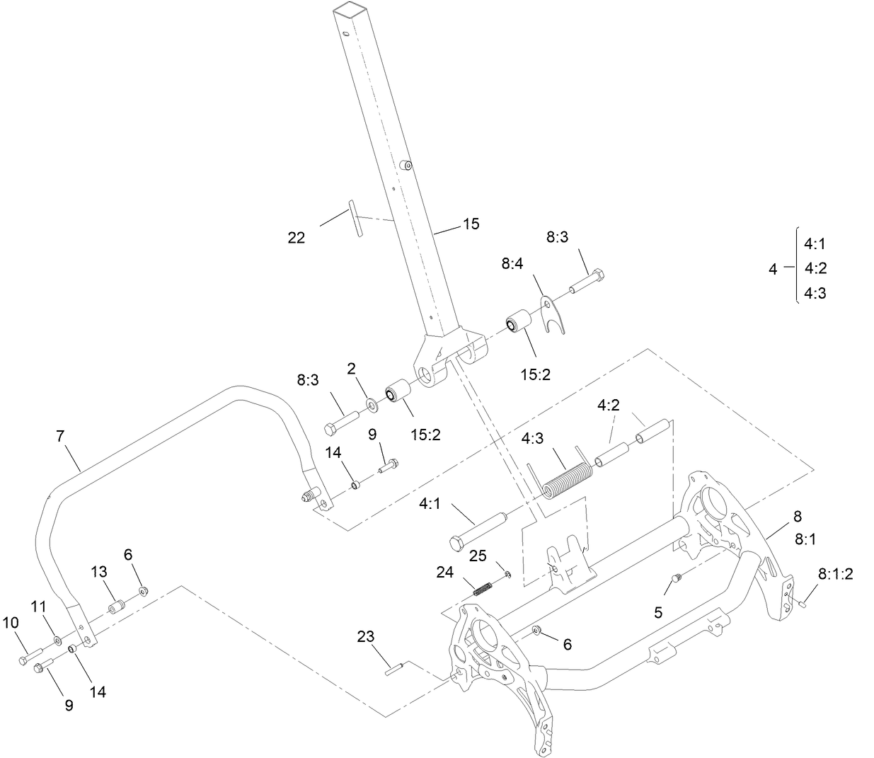 Frame and Handle Mount Assembly
