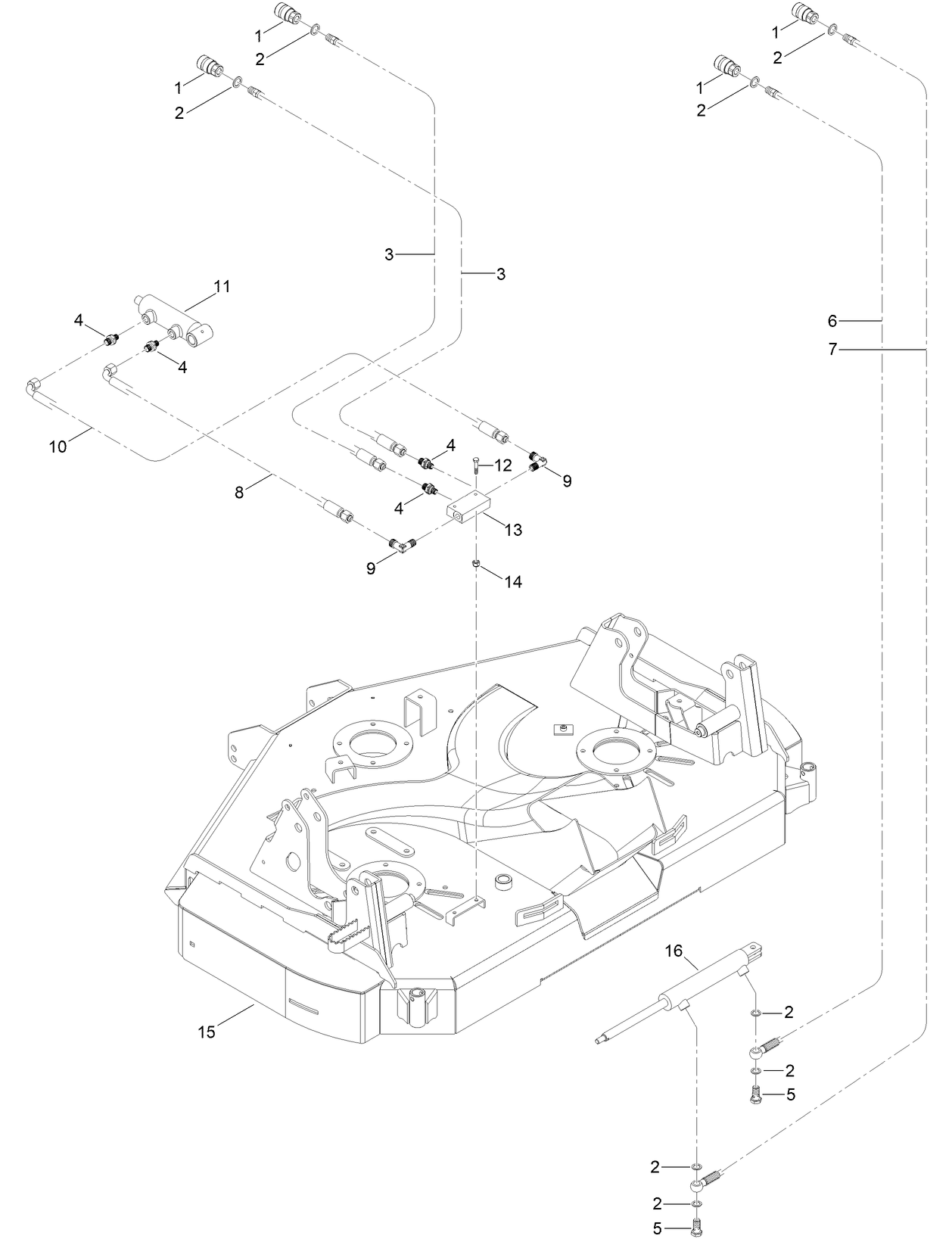 Mower Deck Hydraulic Assembly