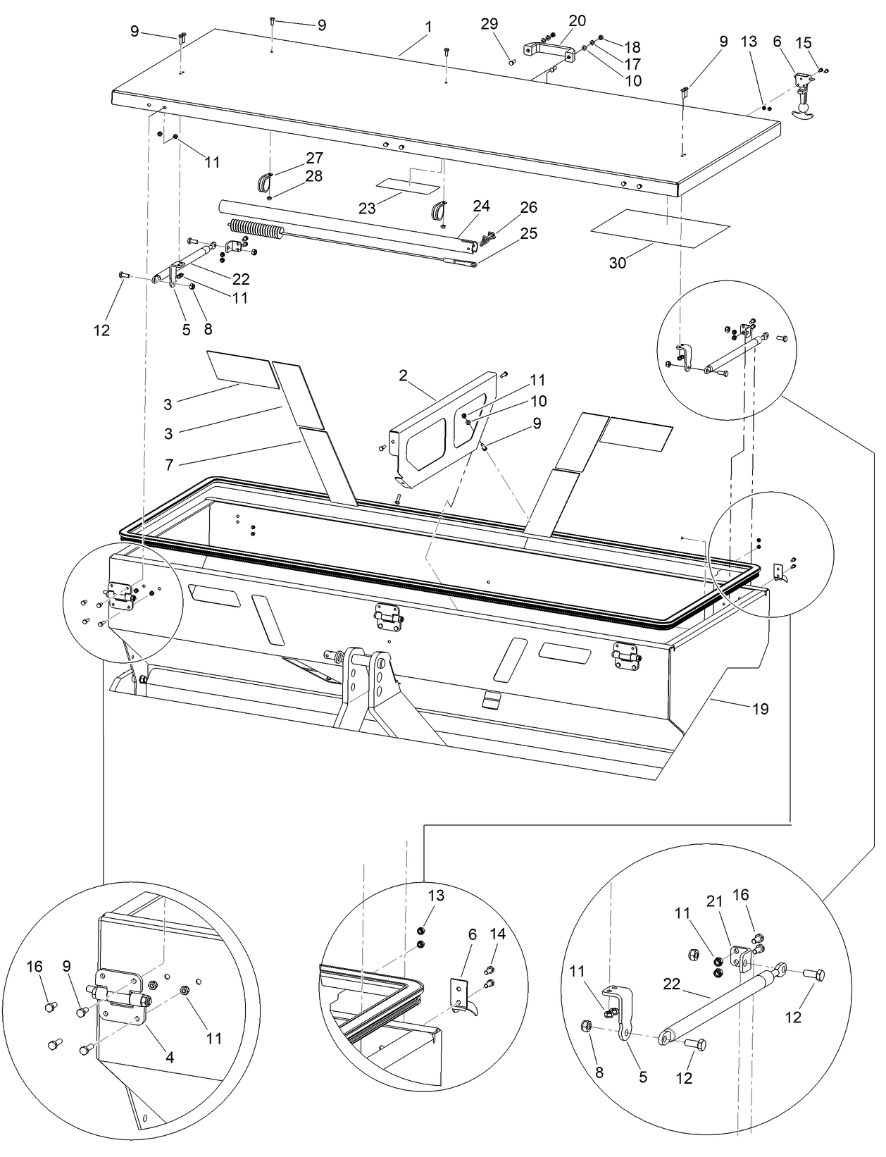 Hopper Components Assembly