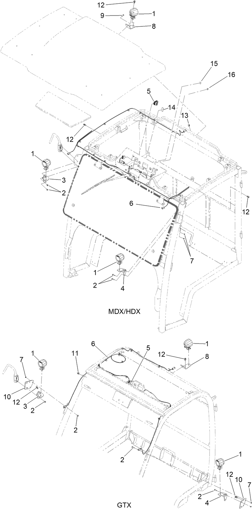 Work Light Assembly No. 130-5485