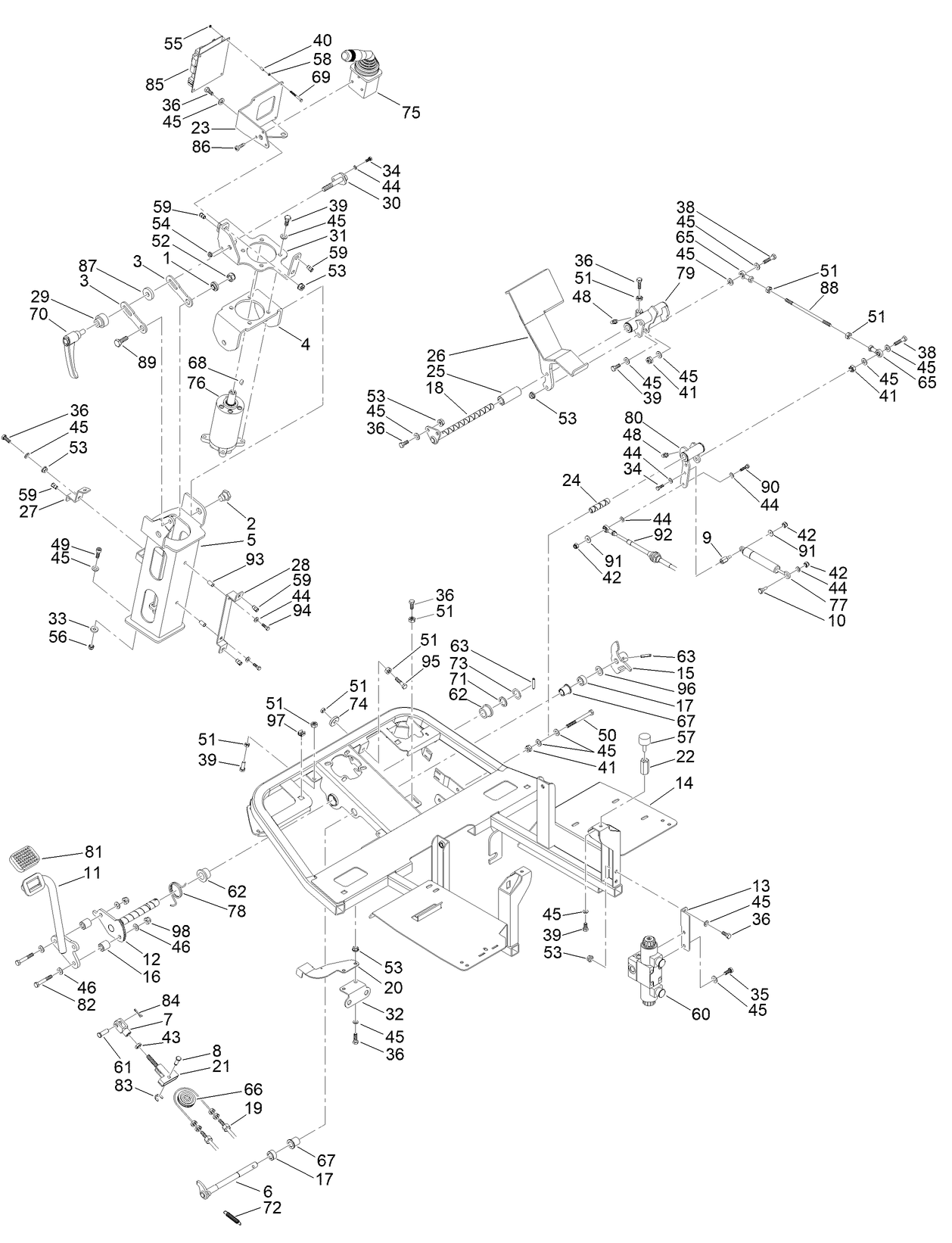 Operator Platform Assembly