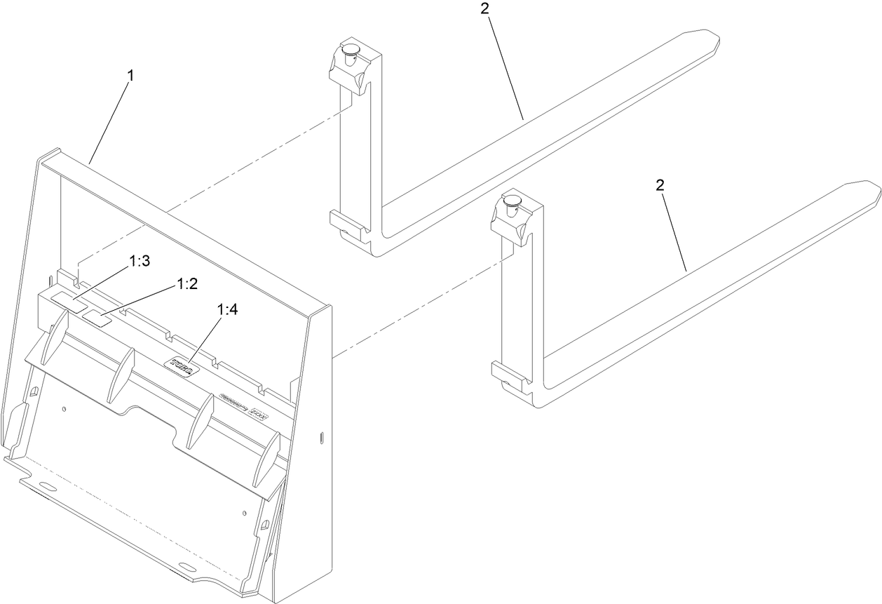 30in Pallet Fork Assembly