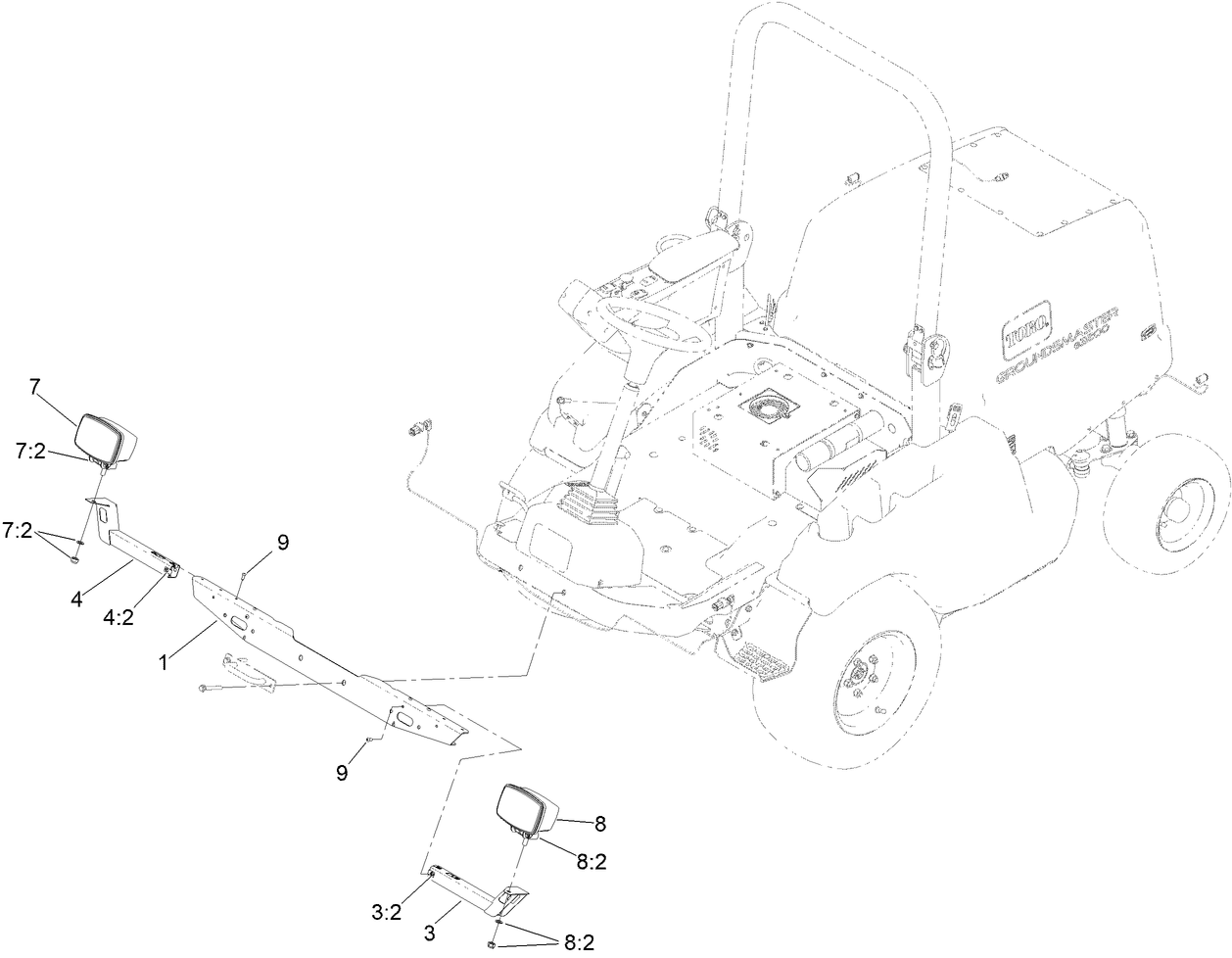 Front Light Mount Assembly