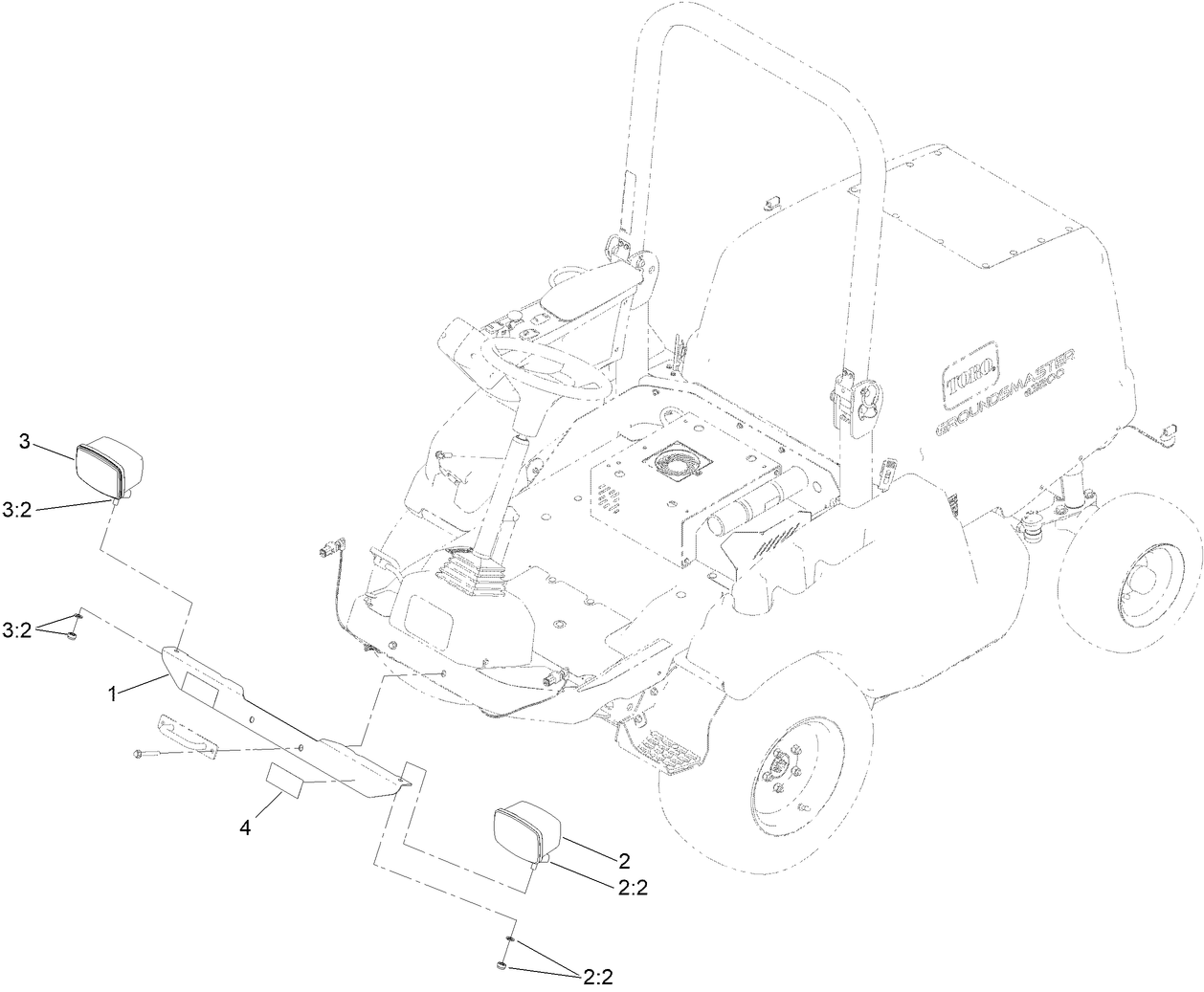 Front Light Mount Assembly
