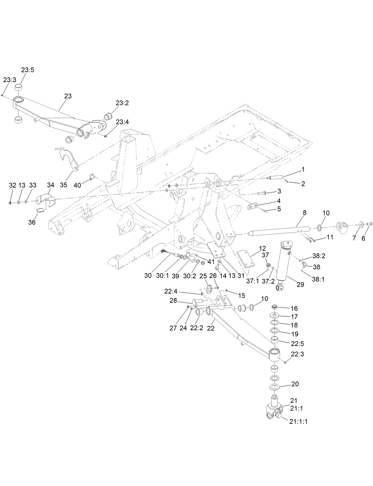 Wing Lift Arm Assembly