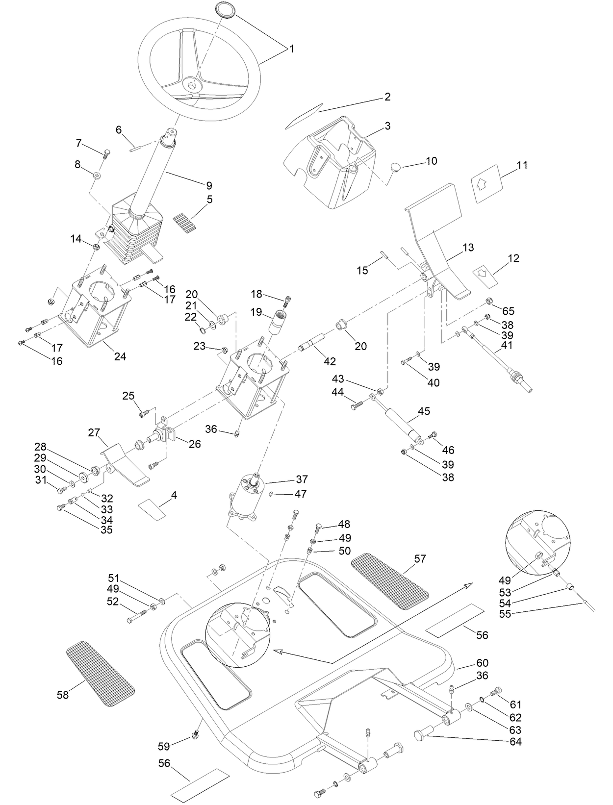 Body and Pedals Assembly