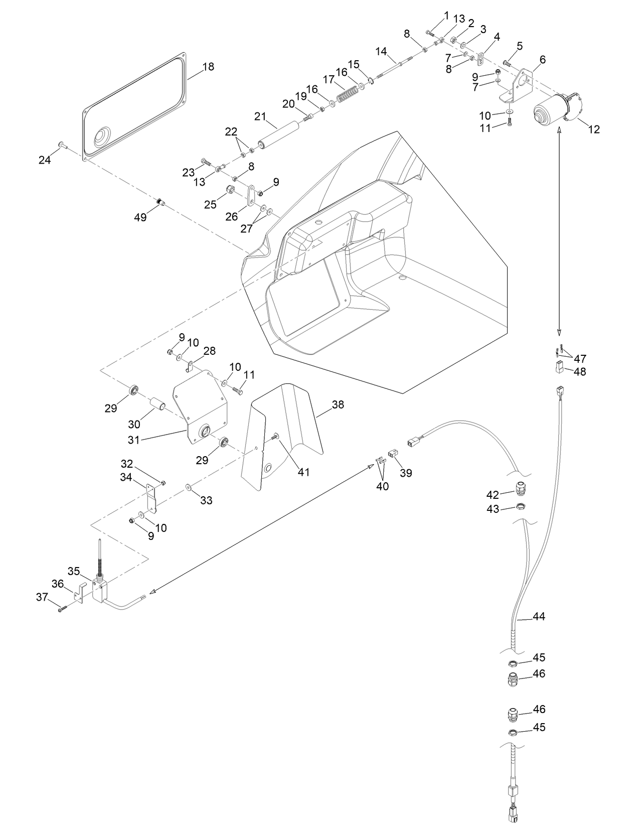 Hopper Electrical Assembly