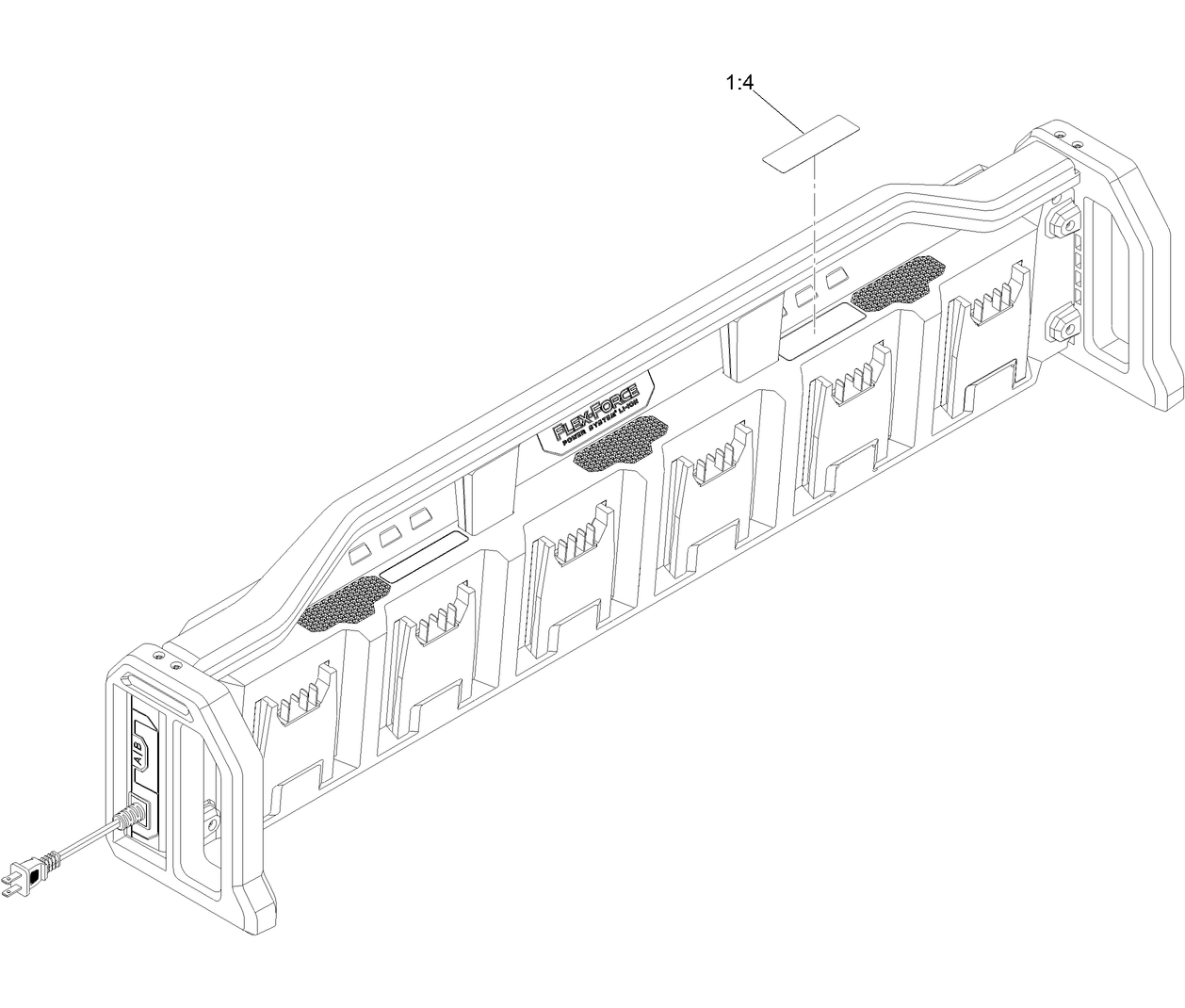 Revolution 60V 6-Pod Battery Charger Assembly