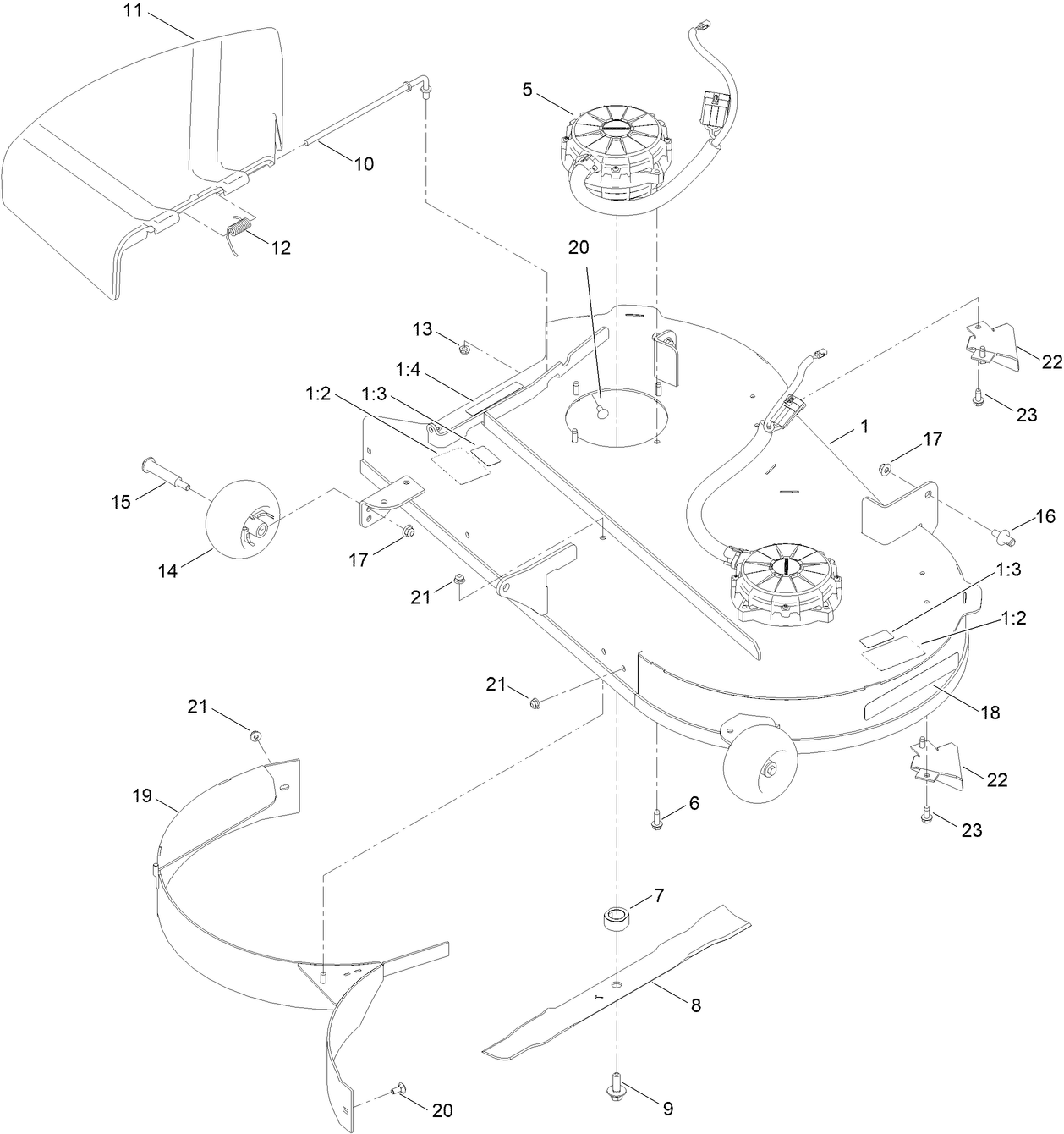 42in Deck and Decal Assembly