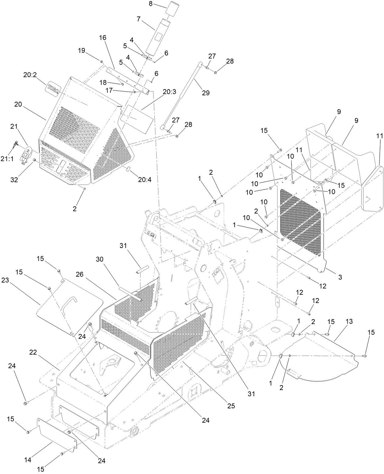 Hood and Covers Assembly