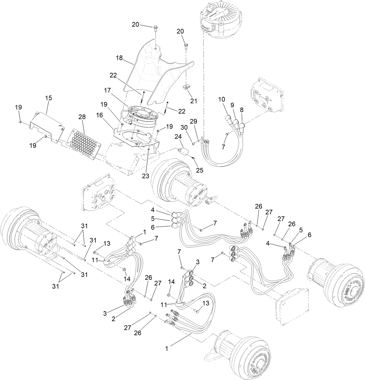 Drivetrain Electrical Connection Assembly