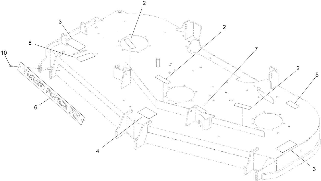 Deck and Decal Asssembly No. 145-1621