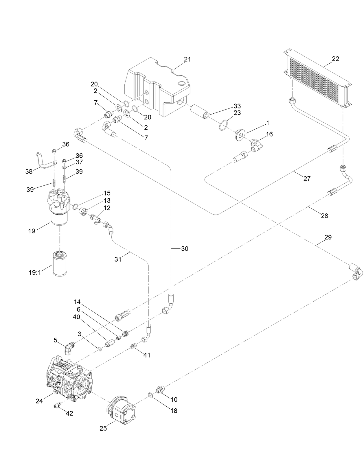 Oil Filter System Assembly