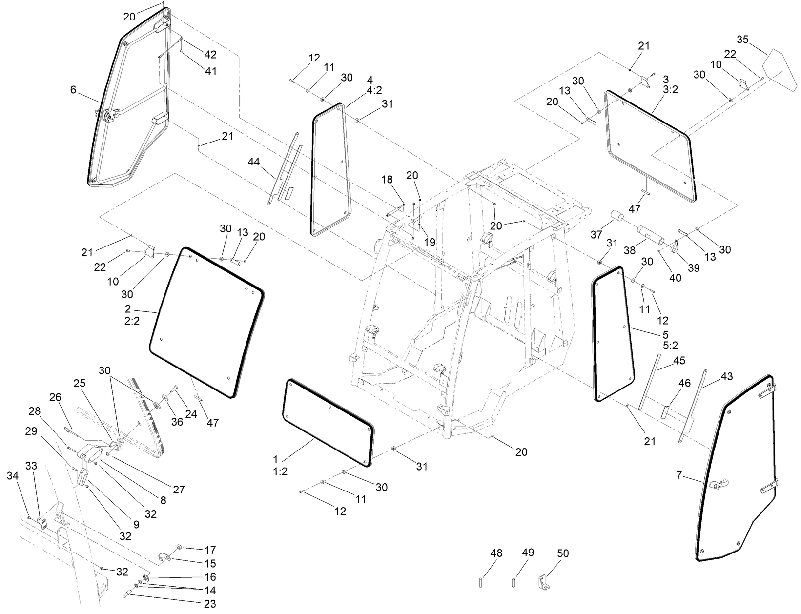 Window, Door and Striker Assembly