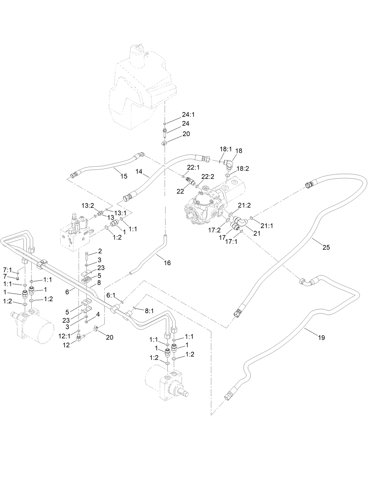 Hydraulic Traction Circuit Assembly