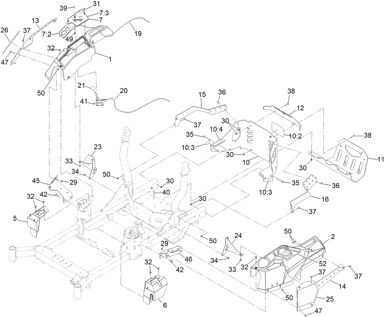 Control Panel and Guard Assembly