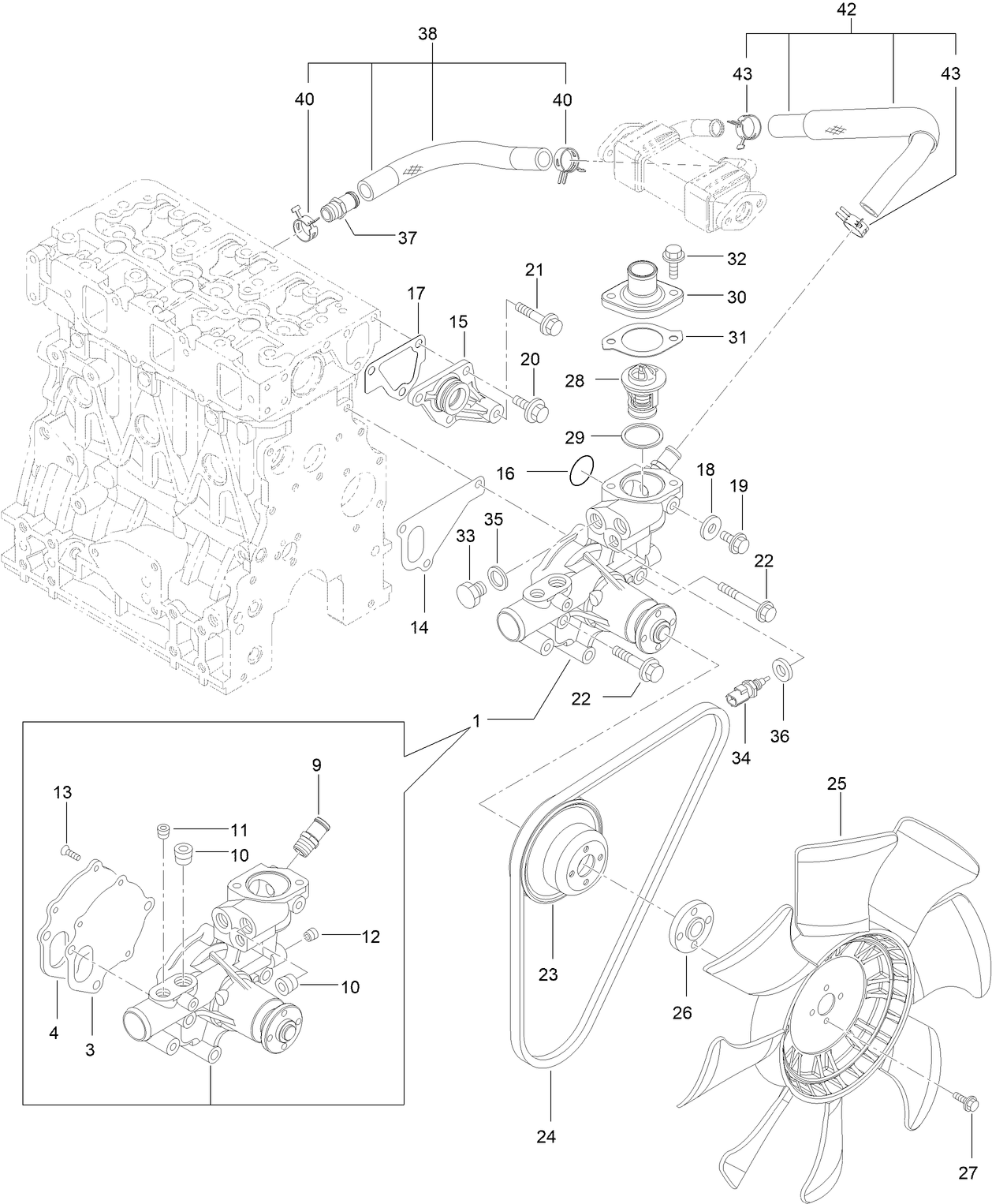 Cooling Water System Assembly