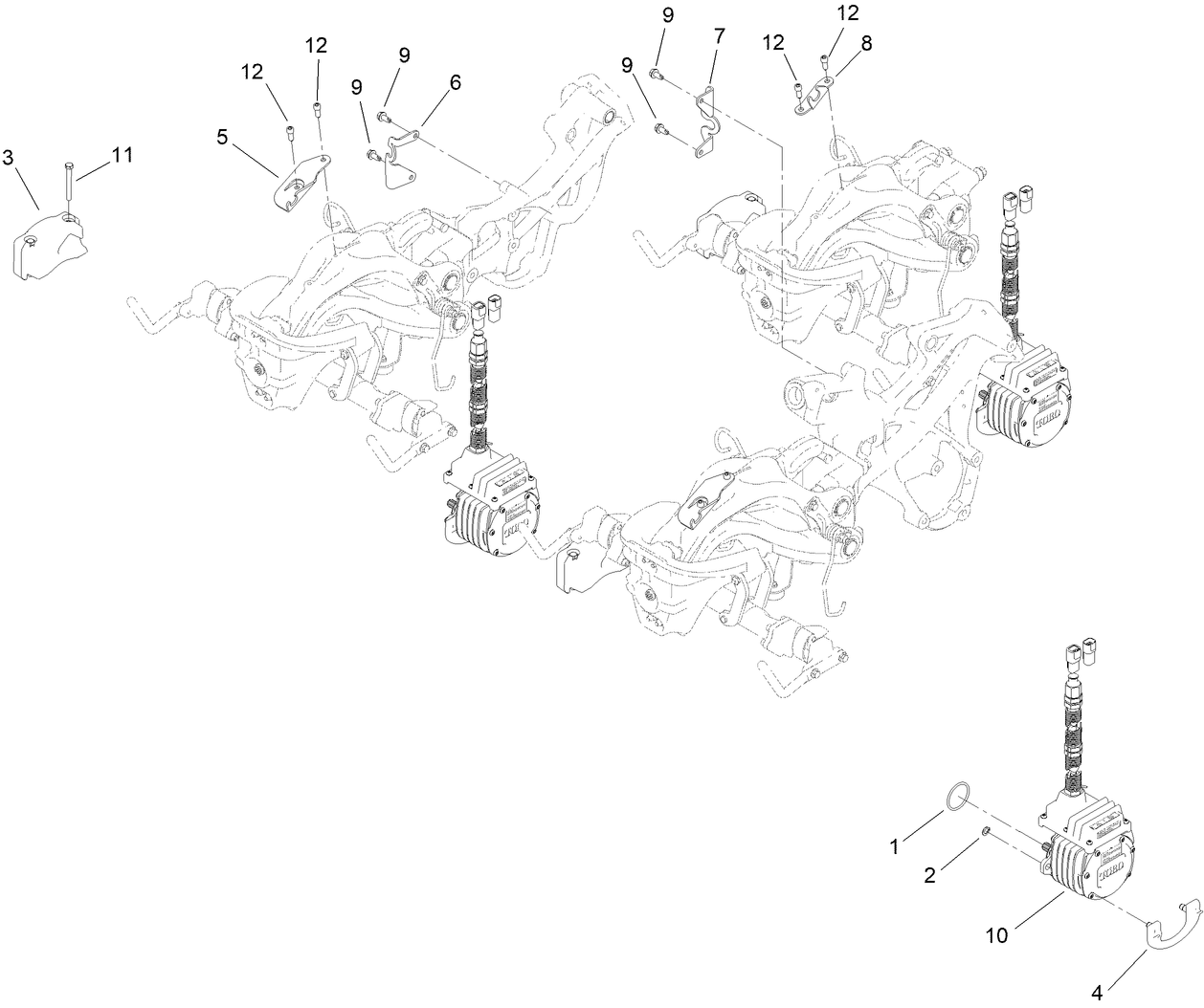 Electric Motor and Bracket Assembly