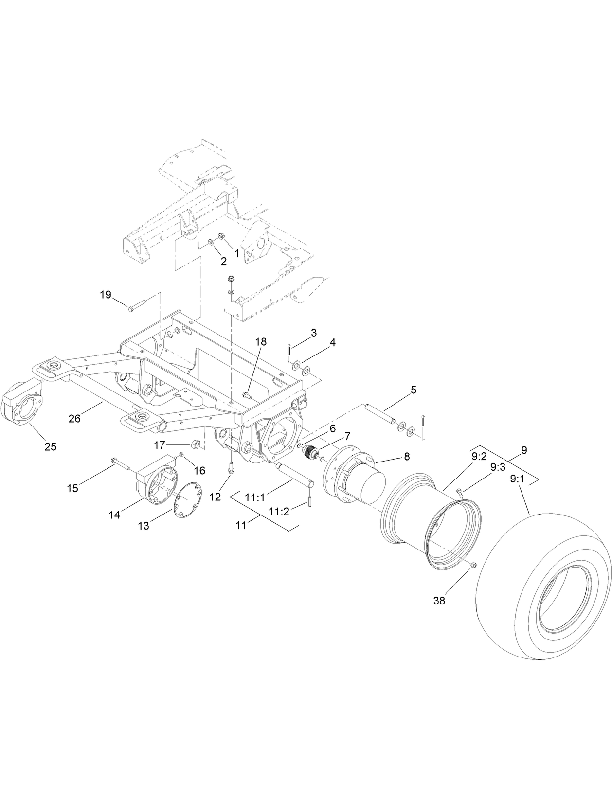 Front Frame and Steering Assembly