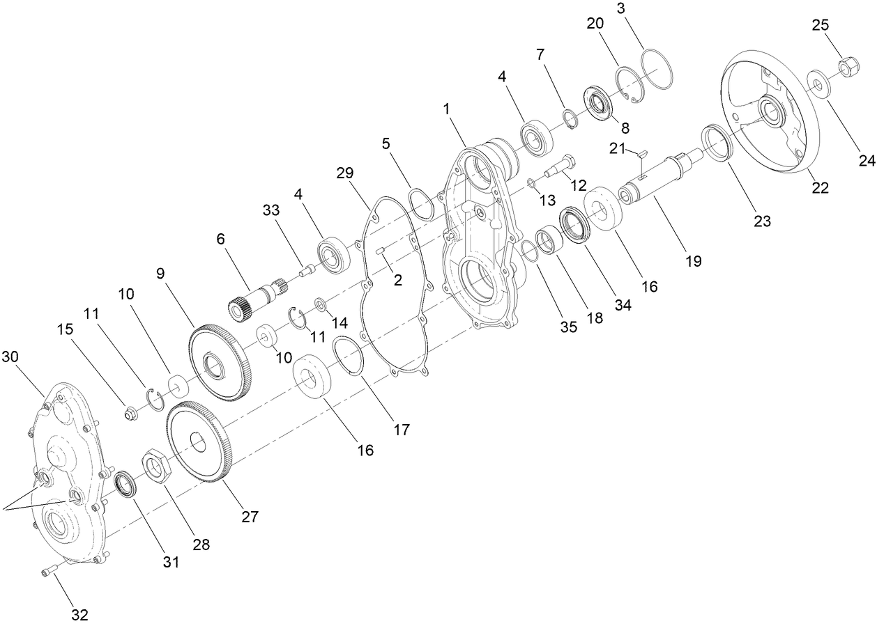Drum Drive Gear Box Assembly