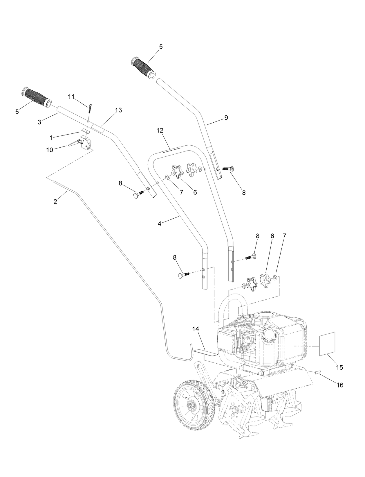 Handles and Controls Assembly