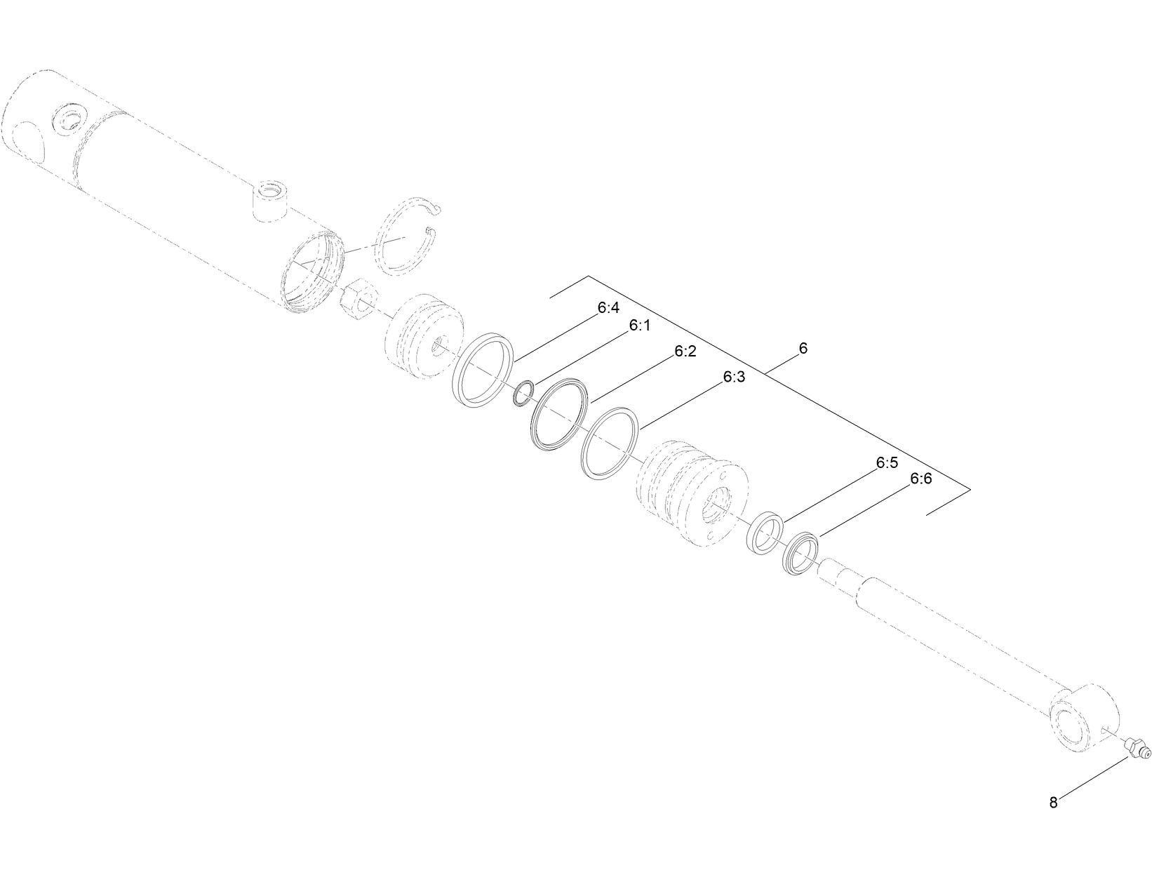 Hydraulic Lift Cylinder Assembly No. 115-5647