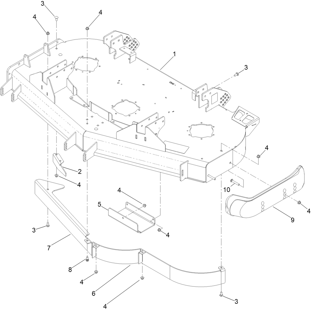 Deck and Baffle Assembly