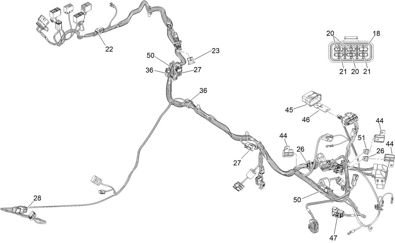 Main Wire Harness Assembly No. 122-2328