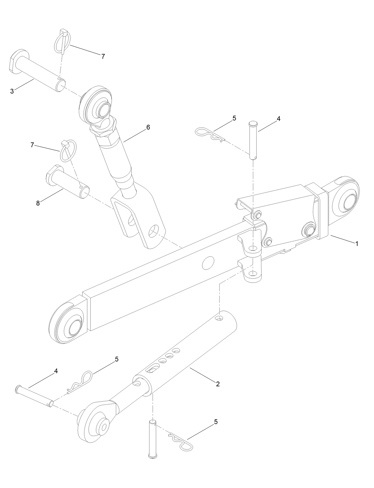RH Extendable Arm Kit Assembly No. 147-1705