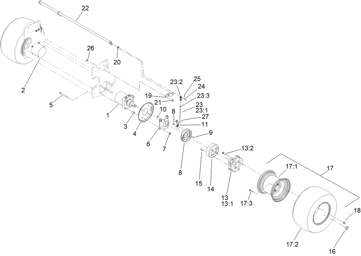 Hydraulic Drive and Wheel Assembly