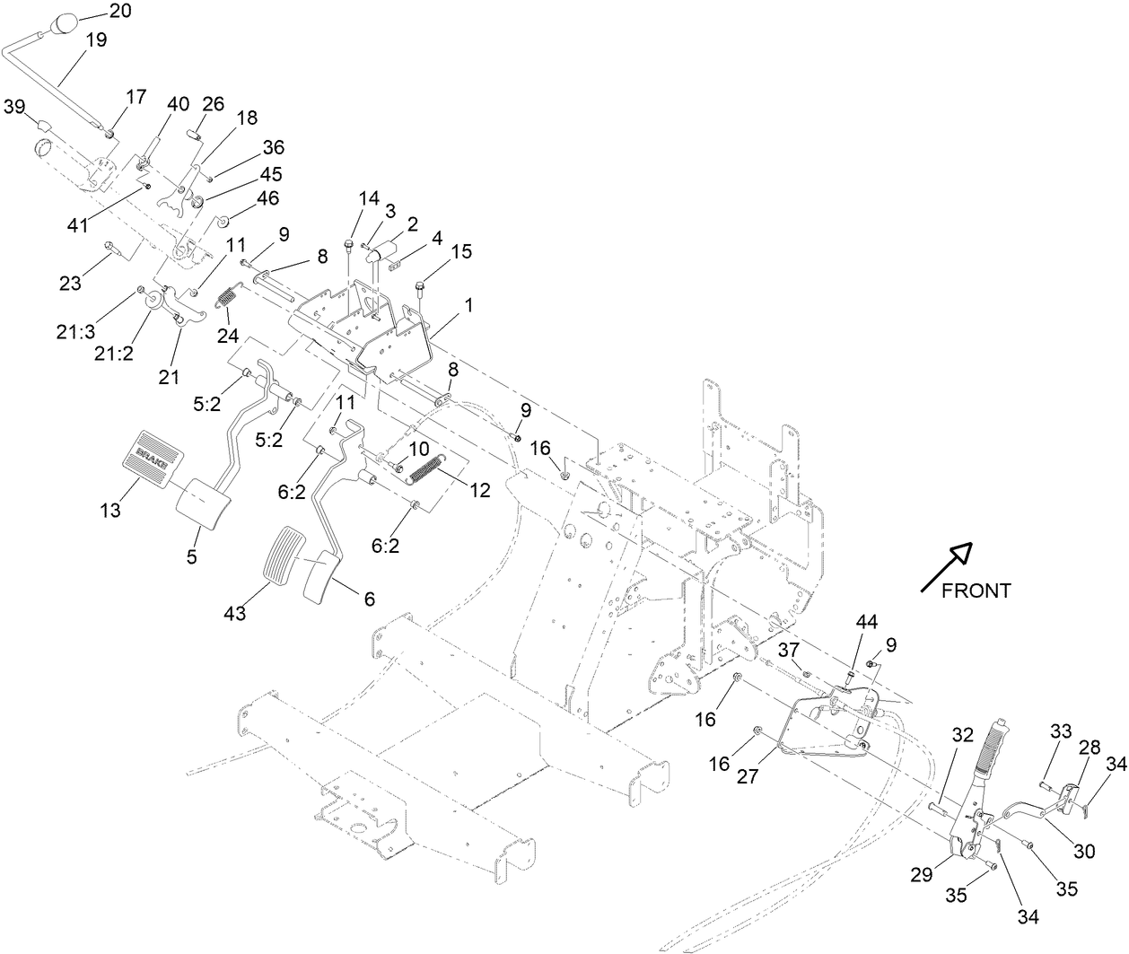 Pedal and Control Assembly