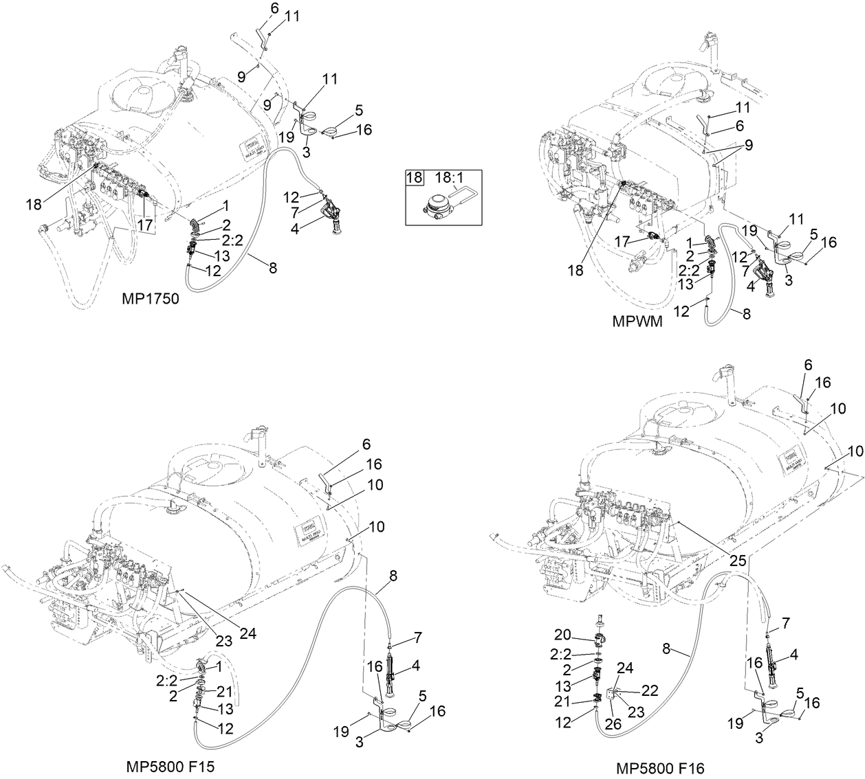 Hand Spray Wand Kit Assembly