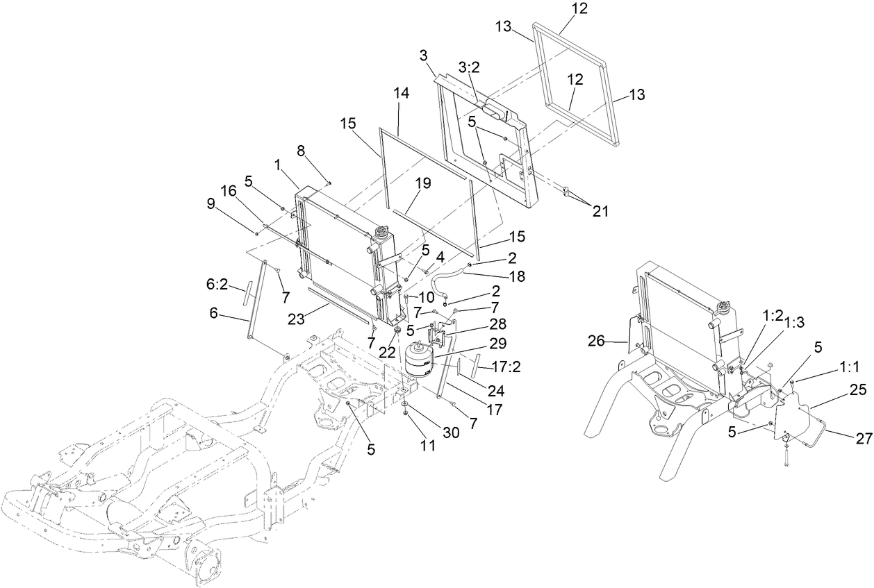 Radiator and Cooler Assembly