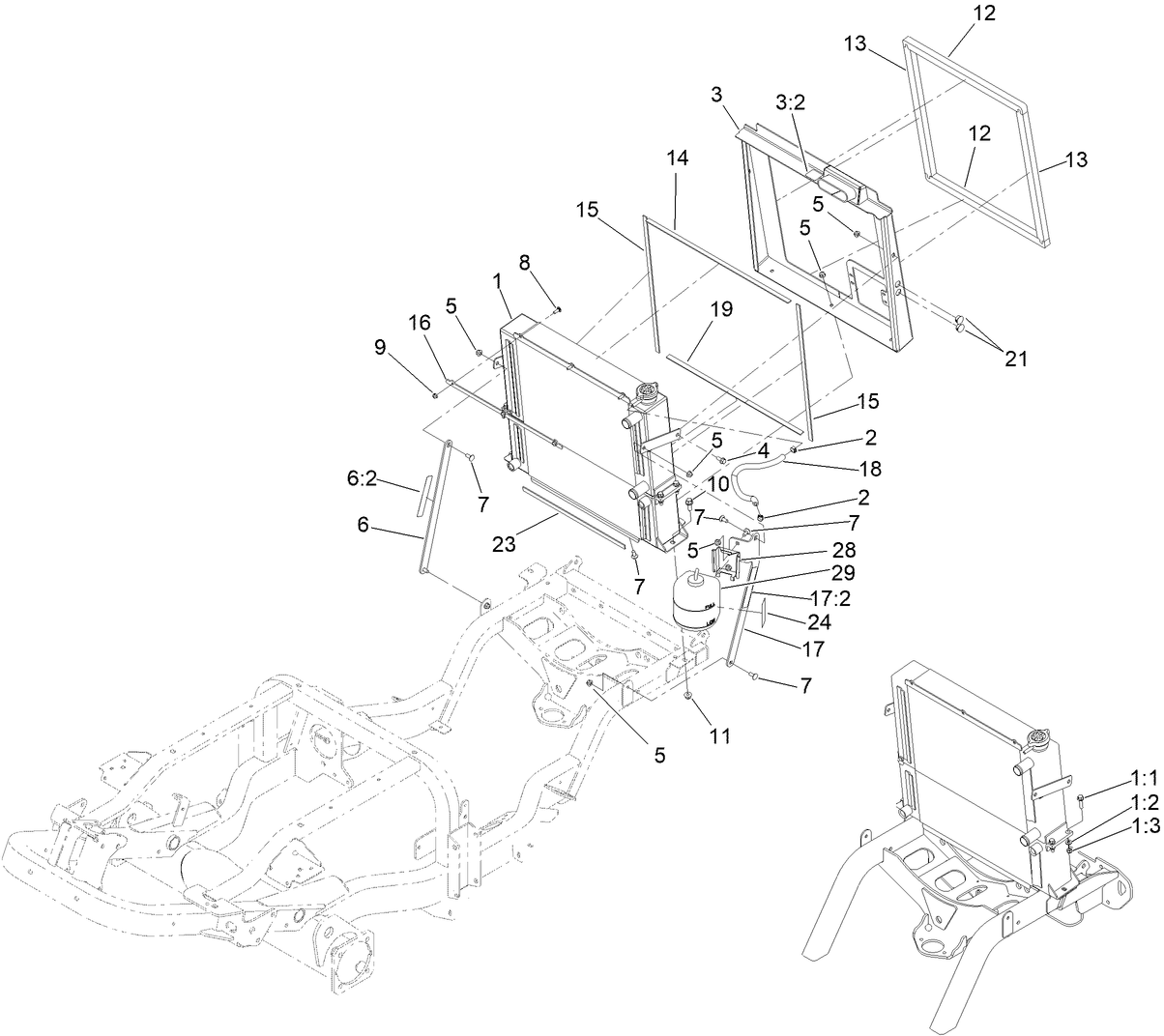 Radiator and Cooler Assembly