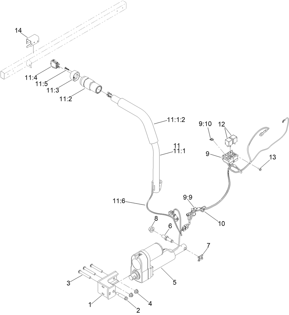 Electric Deck Lift Kit Assembly No. 161-3550
