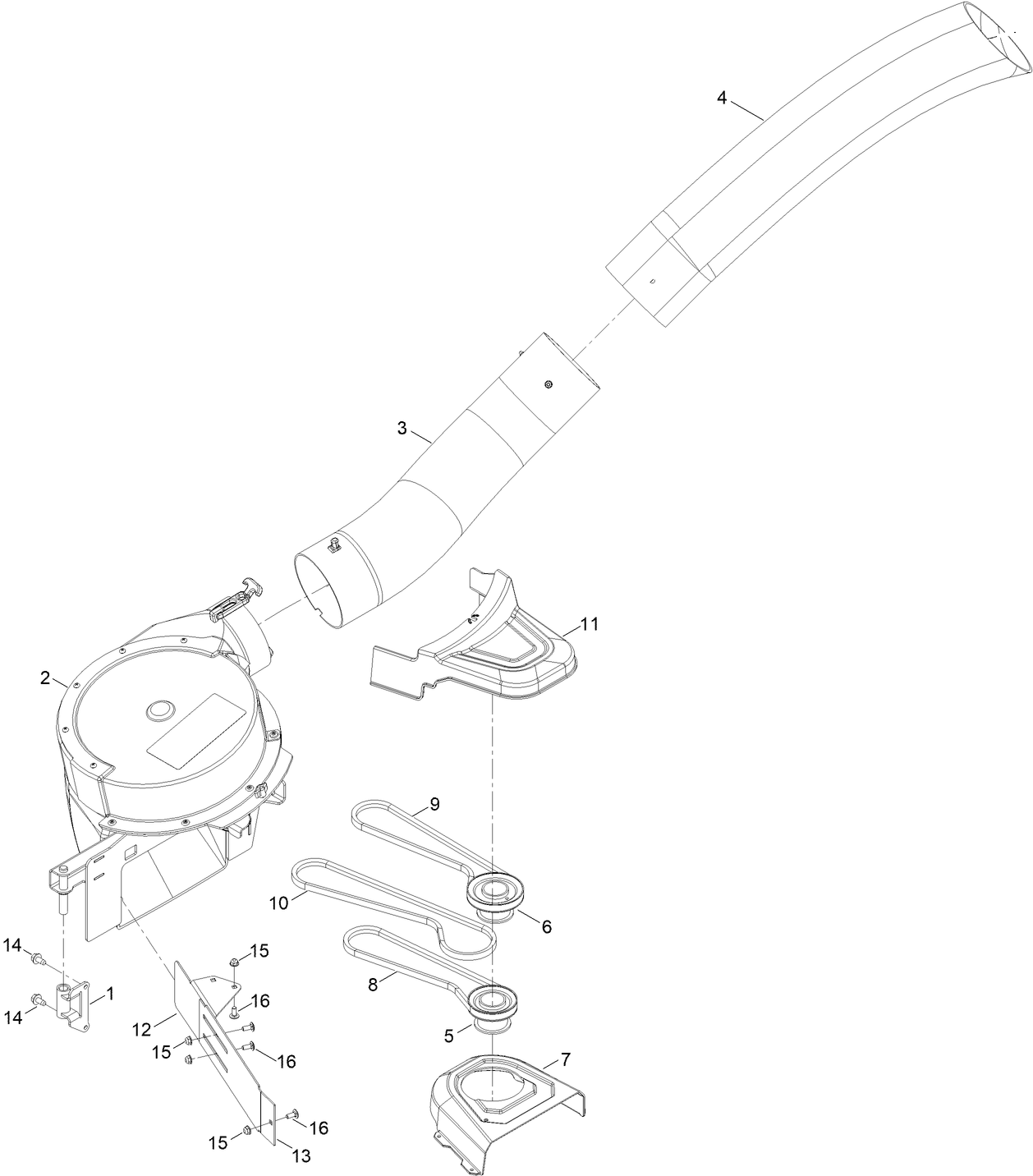 Blower and Tube Assembly