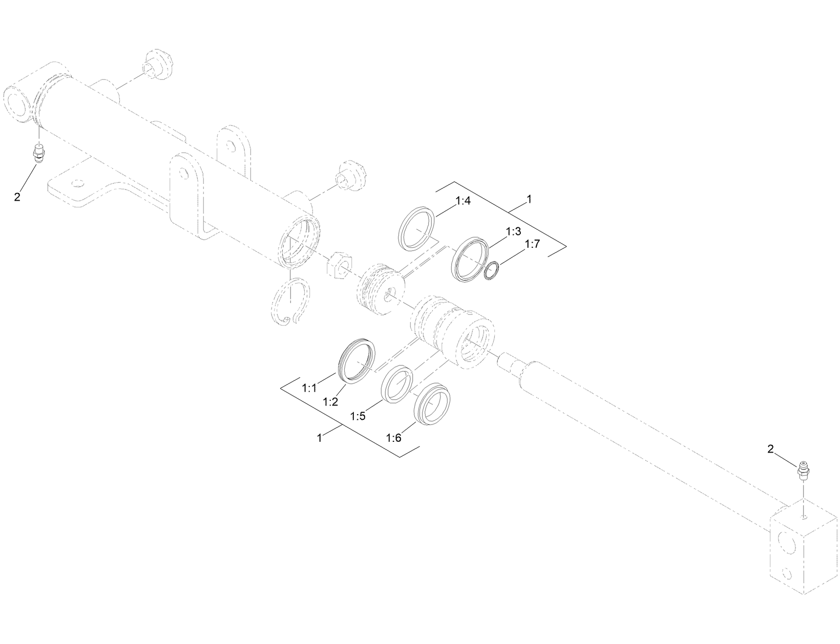 Hydraulic Cylinder Assembly No. 145-4233