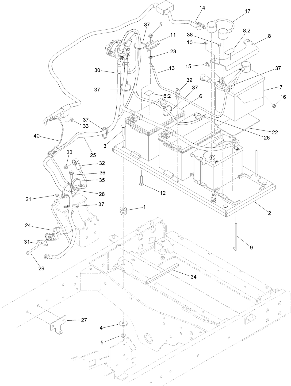 Battery Cable Routing Assembly