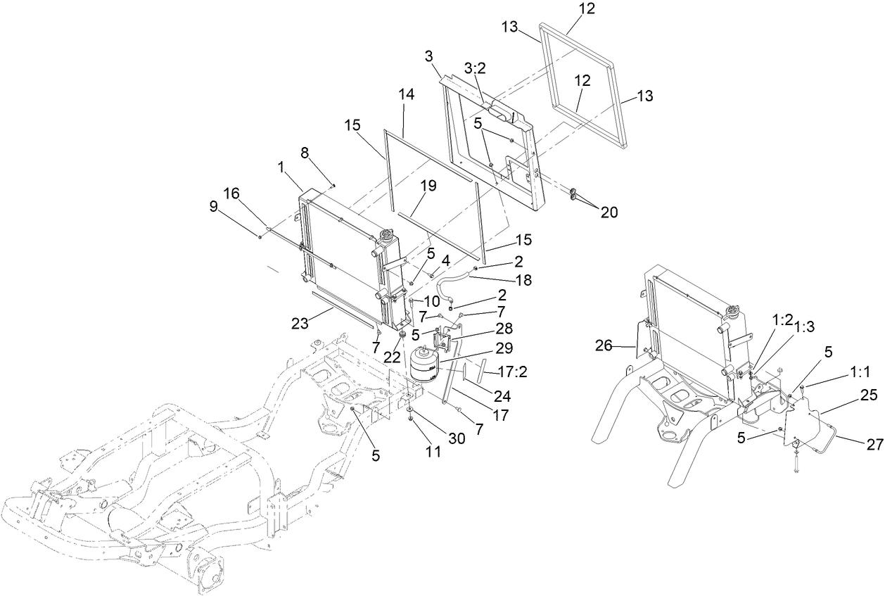 Radiator and Cooler Assembly