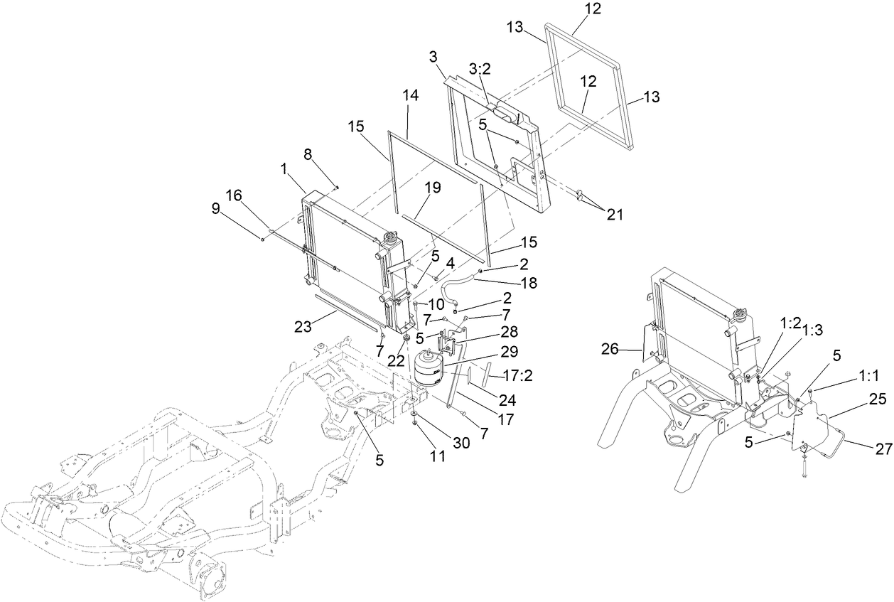 Radiator and Cooler Assembly