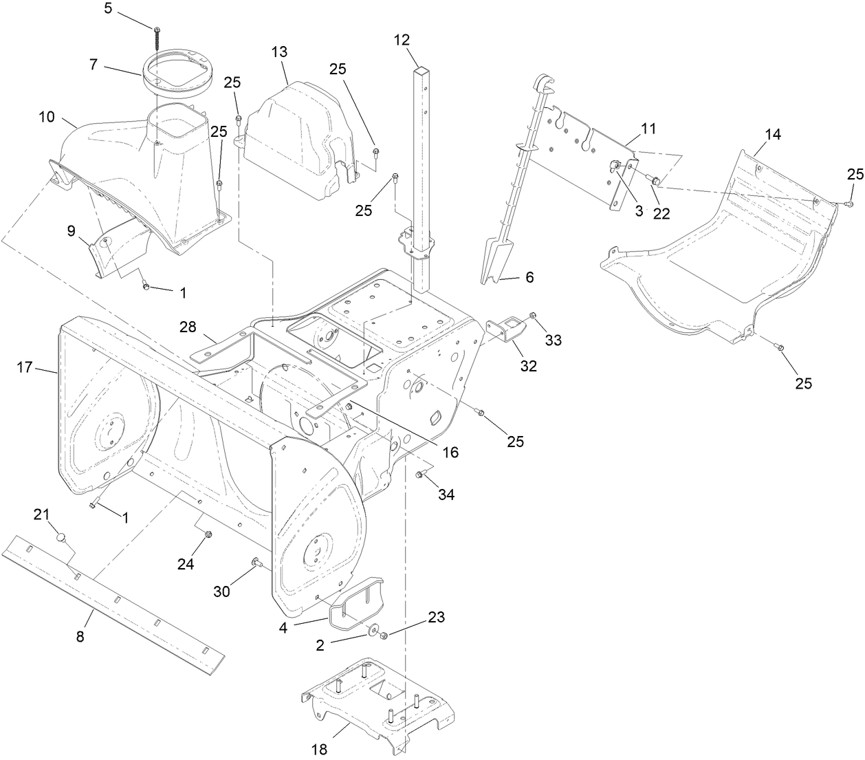 Frame and Housing Assembly