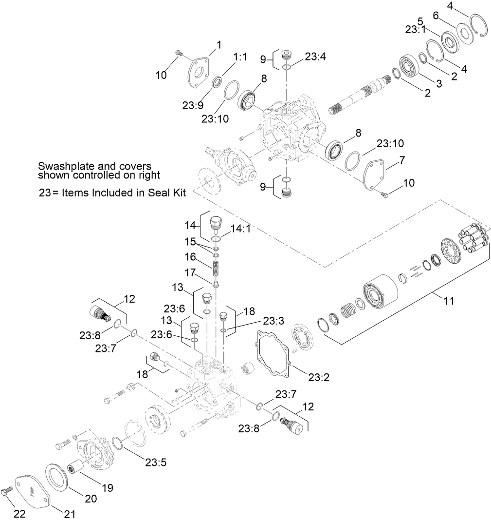 Hydraulic Variable Pump  Assembly No. AU239918A1