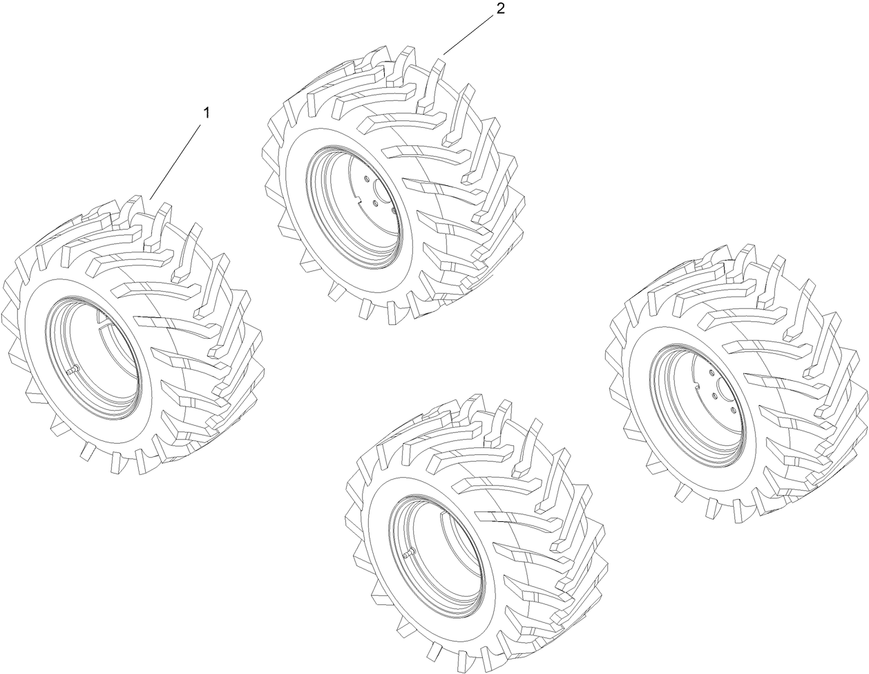 26 Inch Tire Assembly