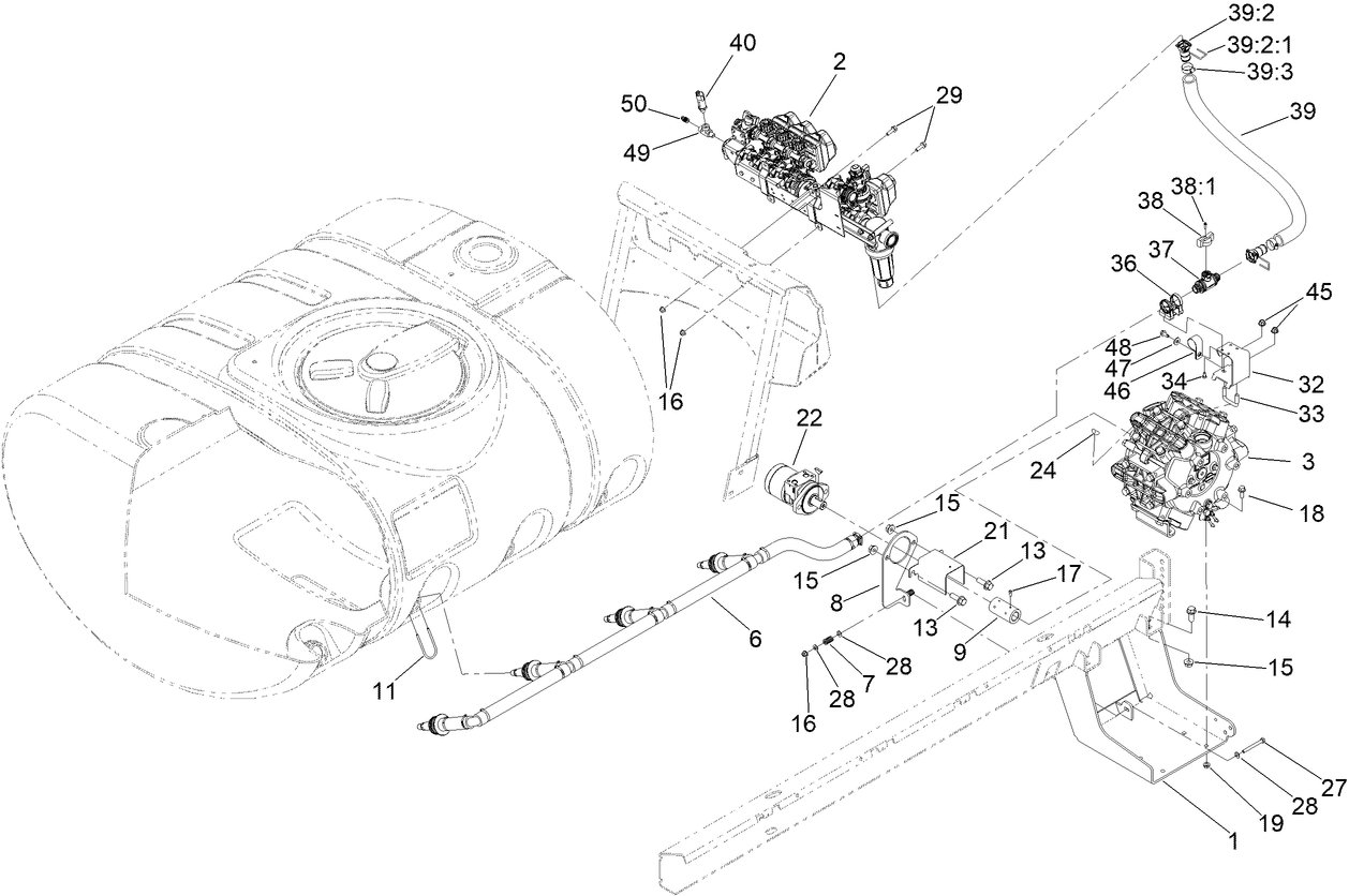 Spray Pump and Valve Assembly