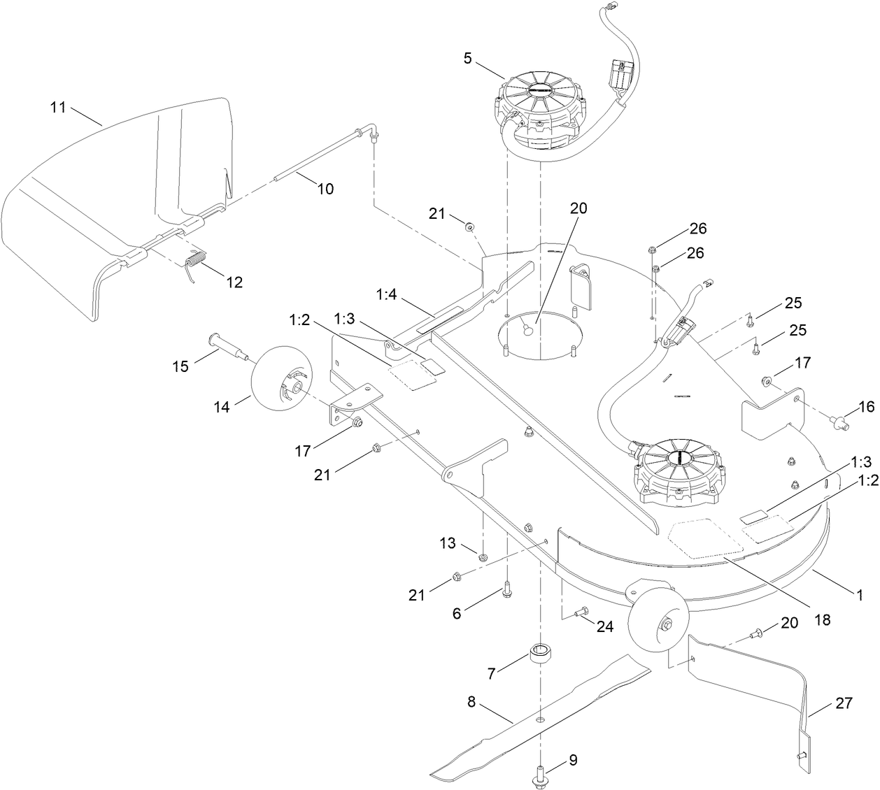 42 Inch Deck and Decal Assembly
