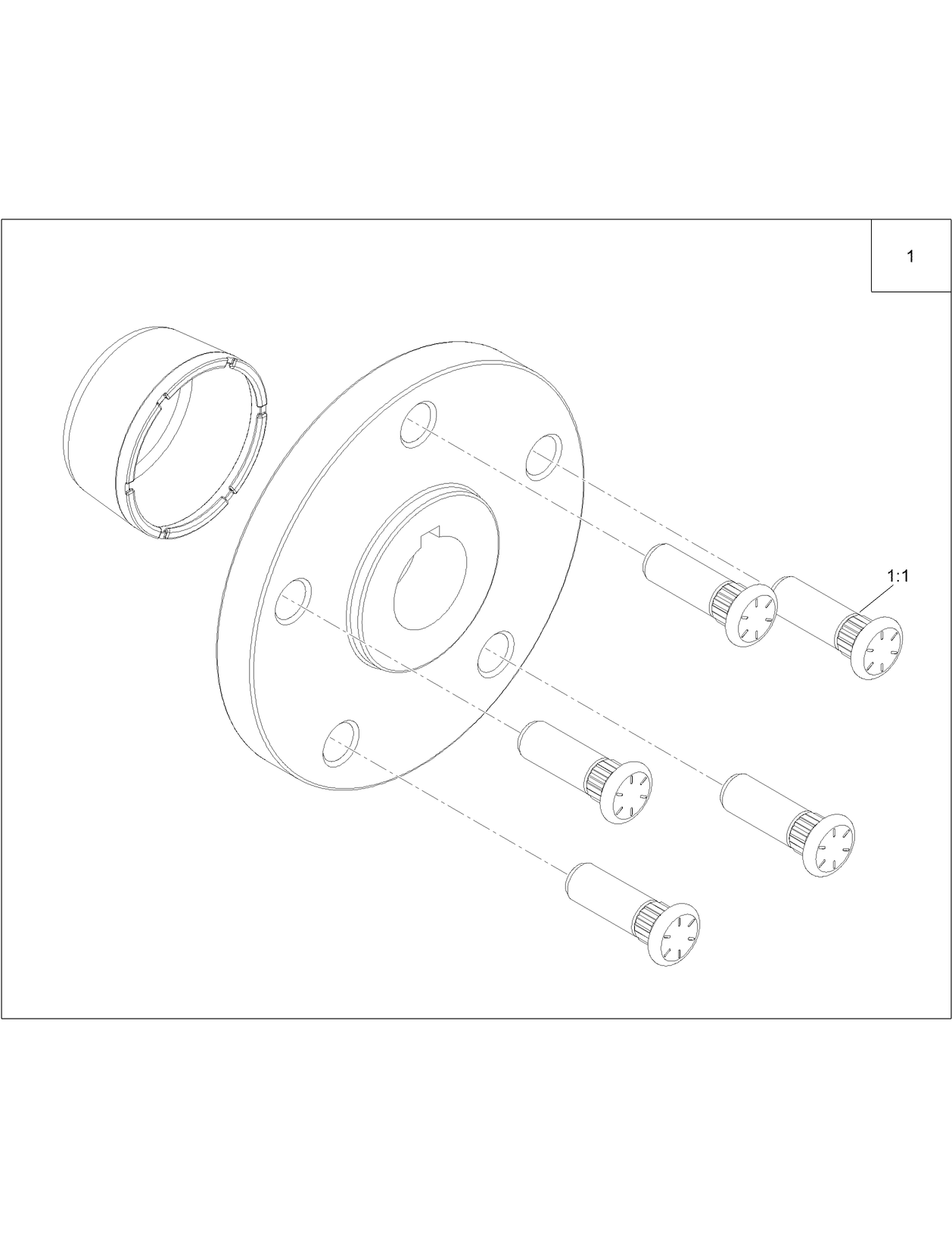 5 Stud Wheel Hub Kit Assembly No. 135-5333