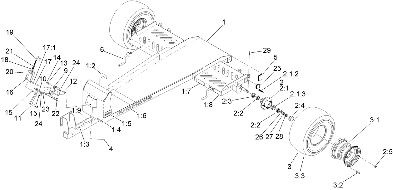 Frame and Wheels Assembly
